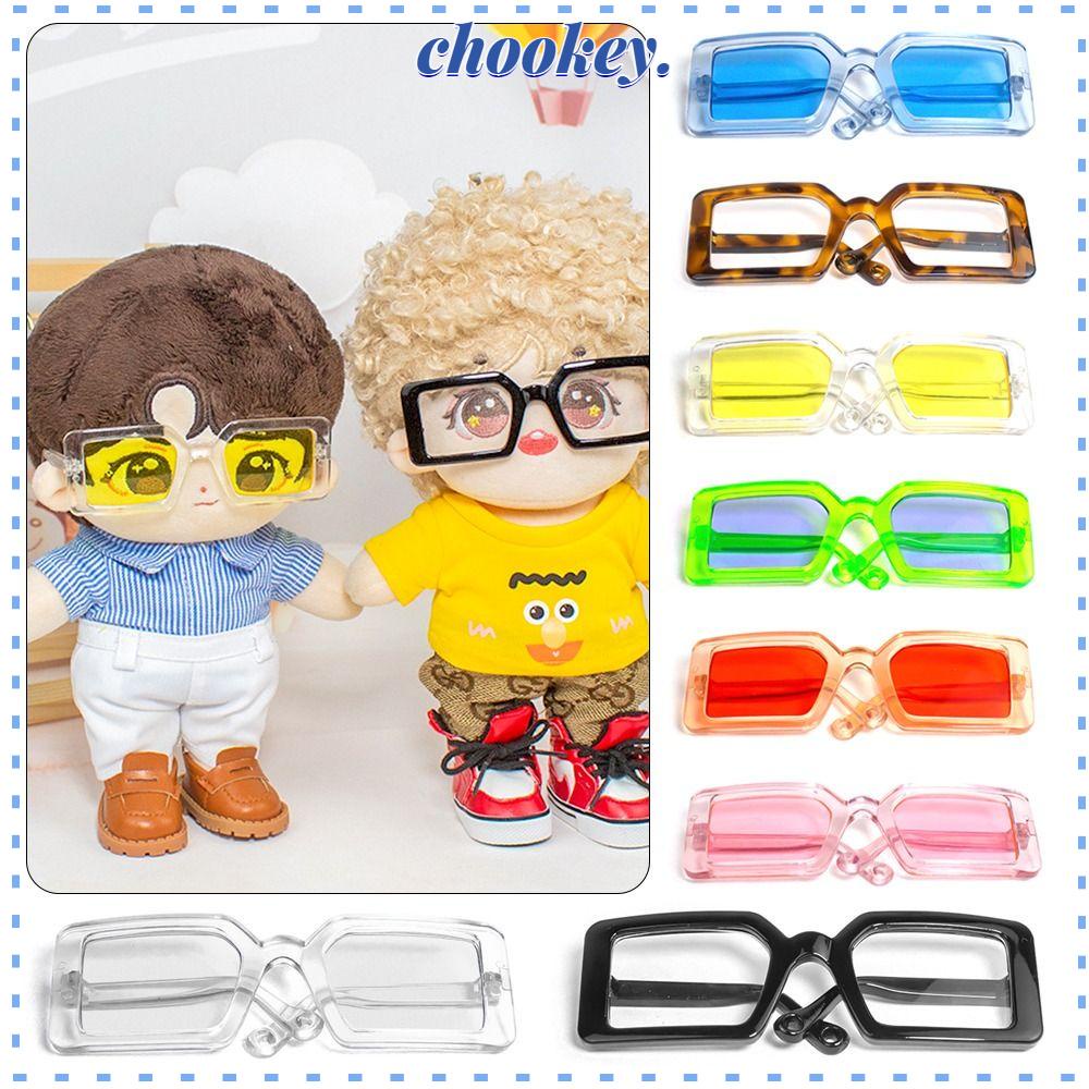 CHOOKEY Mắt Kính Khung Vuông Dễ Thương 8 Màu Lựa Chọn Dành Cho Búp Bê BJD 1 / 31 / 4