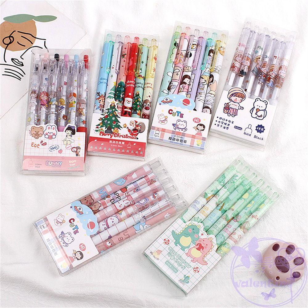 AVALENTINE Bút Mực Gel Ngòi 0.5mm Kiểu Dáng Xinh Xắn Chất Lượng Cao