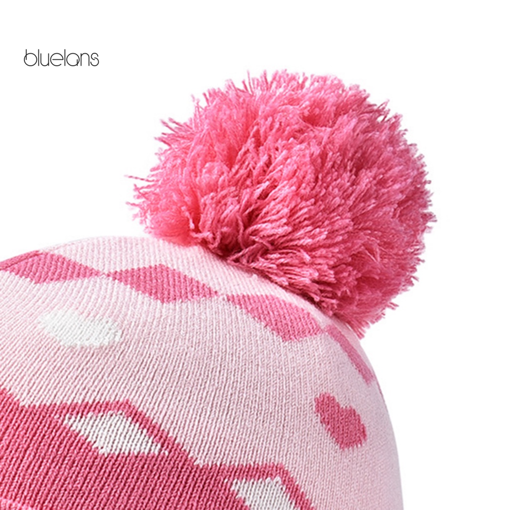 1 Set Mũ Len + Găng Tay + Khăn Choàng Cổ + Găng Tay Bằng Bông Họa Tiết Hình Học Thời Trang Thu Đông Cho Bé 2-6