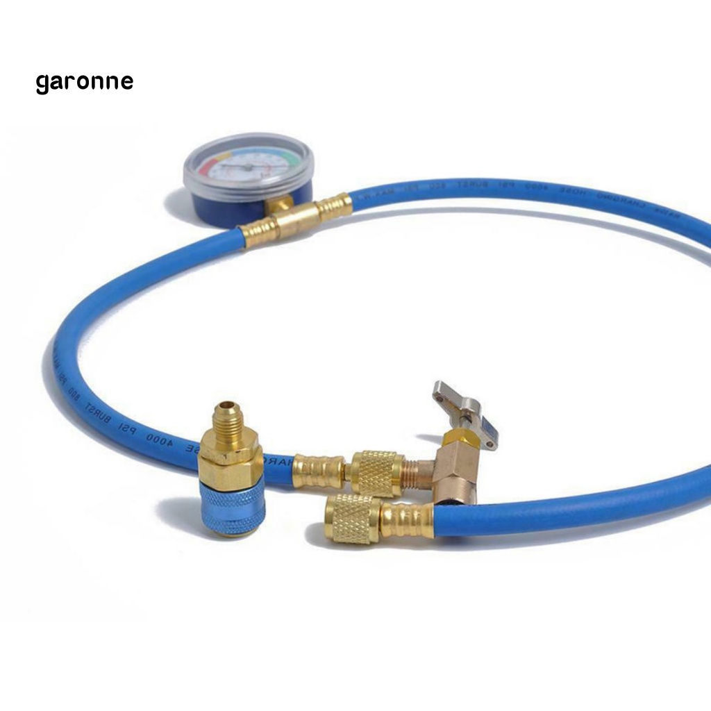 Ống Dẫn Khí GAR R134A / R12 / R22 Làm Lạnh Chuyên Nghiệp Có Đồng Hồ Đo Áp Suất Cho Xe Hơi