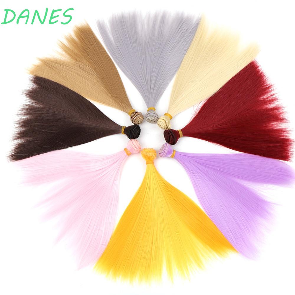 DANES Tóc Giả Vô Hình Tự Nhiên Bằng Sợi Tổng Hợp Màu Hồng Ngọt Ngào Dành Cho Bé Gái