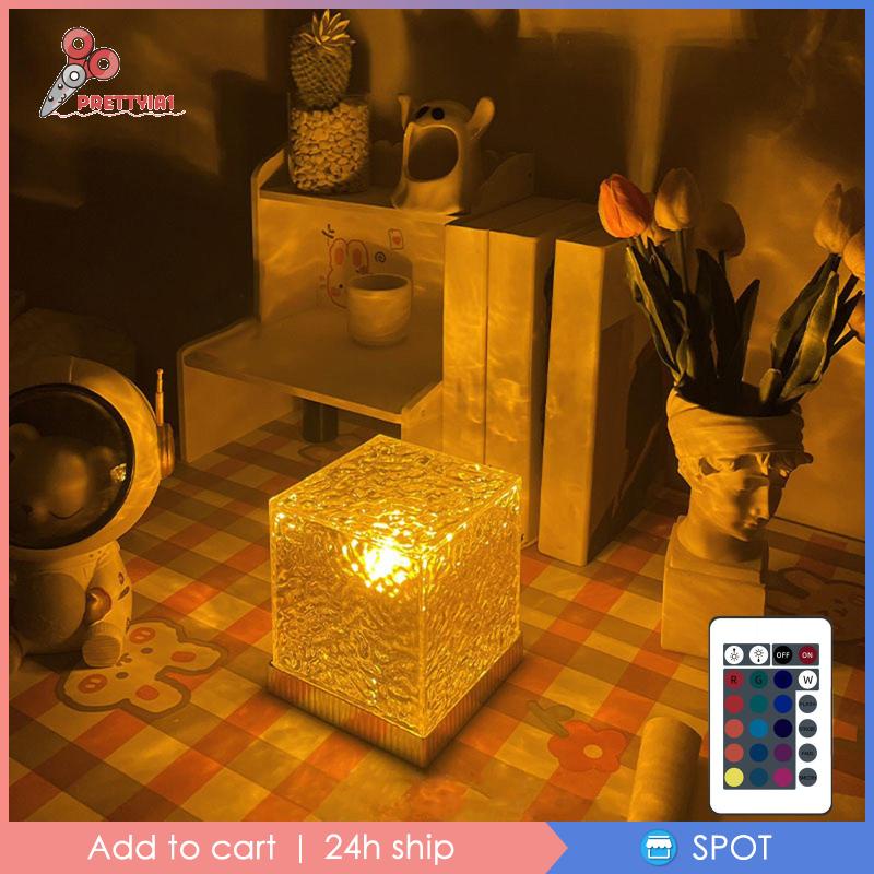 Đèn Ngủ Để Bàn Bằng Acrylic Thay Đổi Màu Sắc Độc Đáo