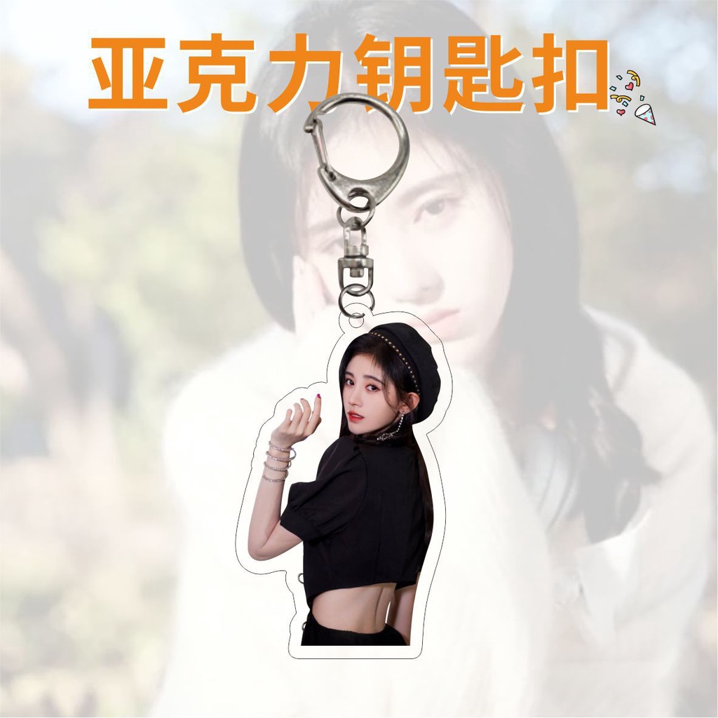 Móc Khóa Hình Bánh sandwich Hai Mặt Chất Liệu acrylic