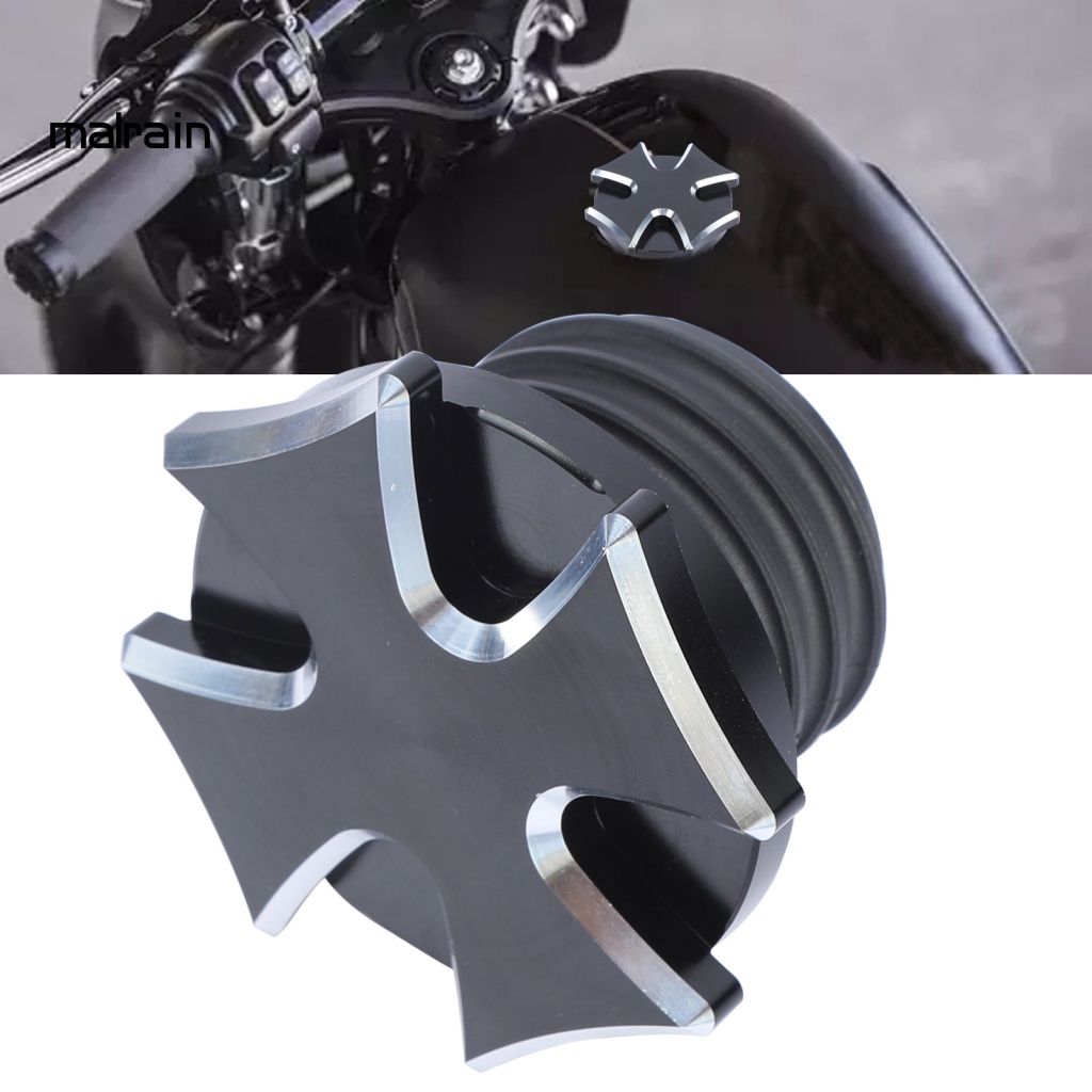 Nắp Bình Xăng Chống Va Chạm Màu Trắng Đen Cho Xe Mô Tô MP12-001 - 0162 XL1200 XL883 X48 V72