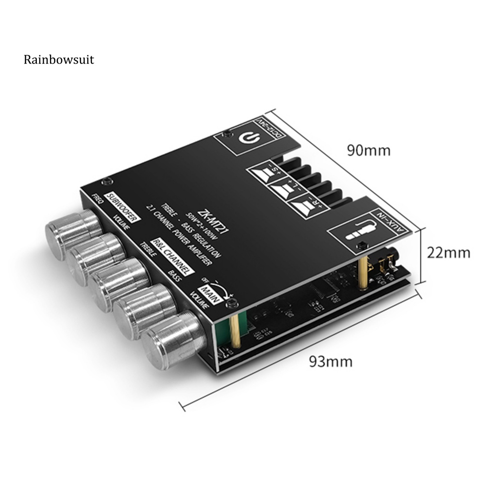 Bảng Mạch Khuếch Đại Âm Thanh Kỹ Thuật Số ZK-MT21 HiFi Mini Bluetooth-compatible5.0 2.1 Kênh Cho TV