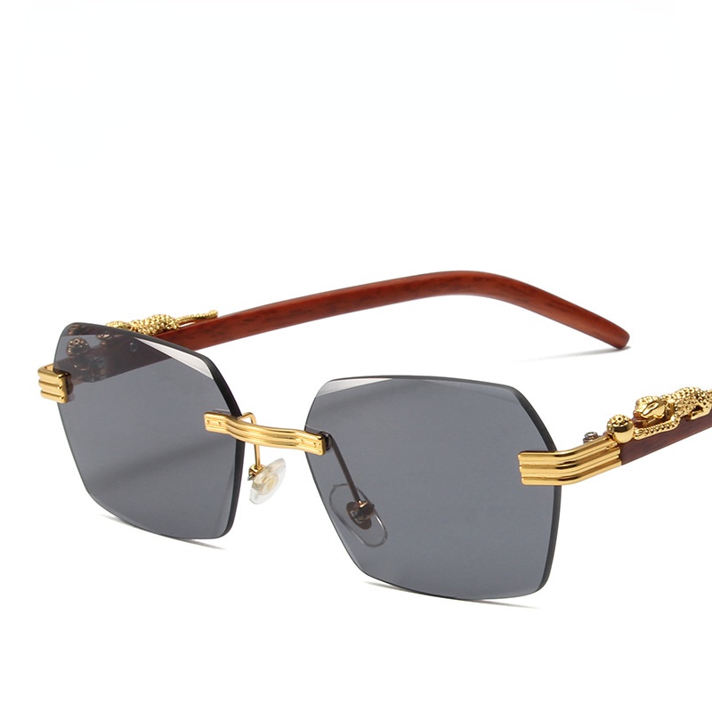 Kính Mát Gọng Vuông Kim Loại Thời Trang Cho Nam Nữ