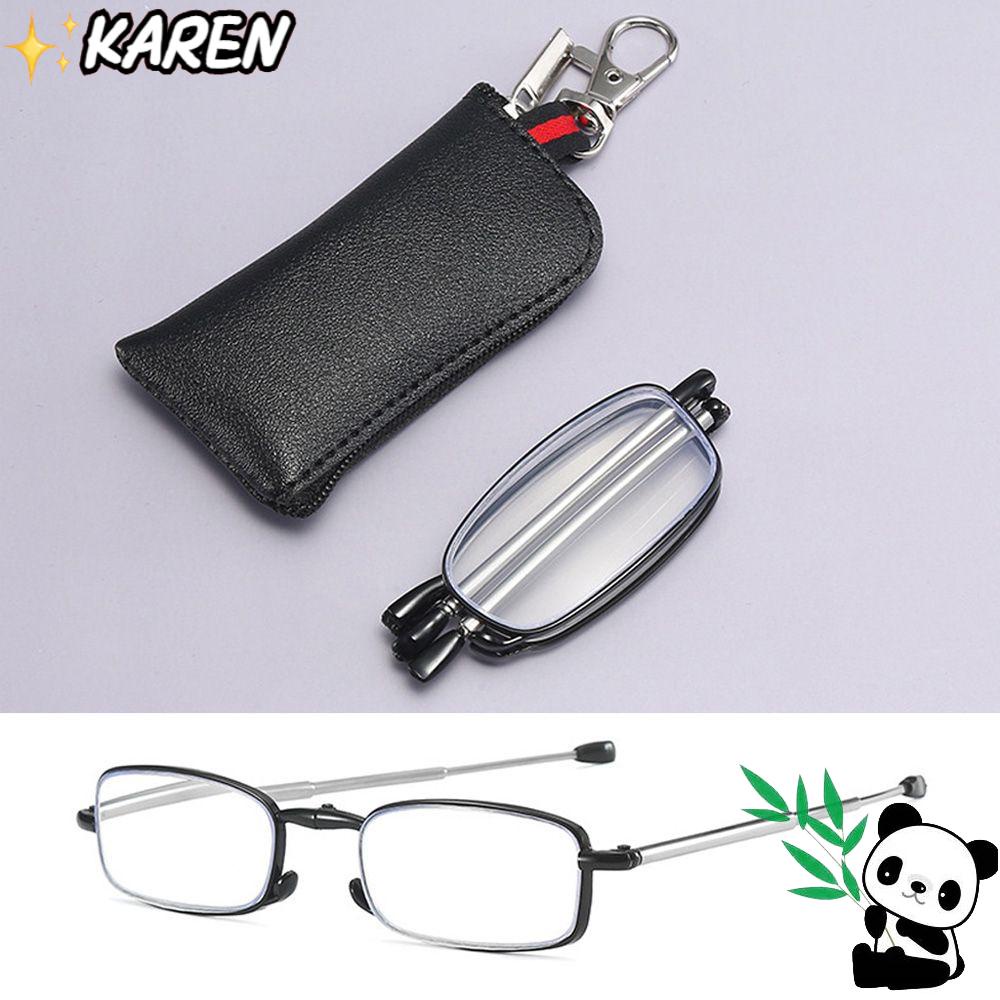 KAREN Kính Đọc Sách Gọng Kim Loại + 1.00 ~ + 4.0 Dành Cho Nam Và Nữ