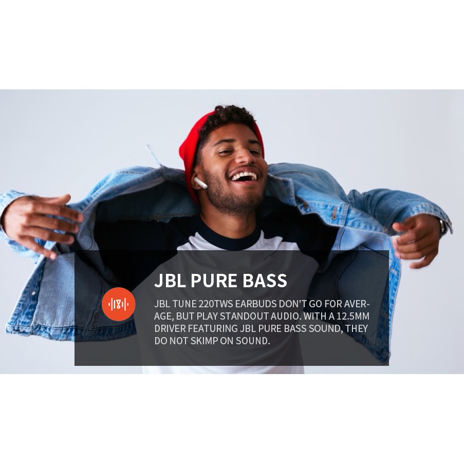 Tai Nghe Bluetooth Không Dây T225 TWS JBL TUNE 225 Chống Thấm Nước