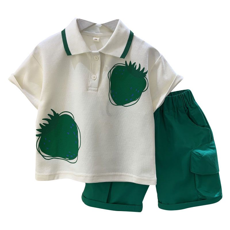 Hàng Mới Về Áo Sơ Mi polo Ngắn Tay Dáng Rộng Phong Cách Hàn Quốc Thời Trang Mùa Hè Cho Bé Trai