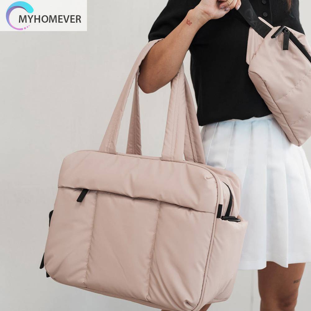 Túi Tote Bằng Nylon Siêu Nhẹ Có Ngăn Đựng Đồ Khô / Ướt Đa Năng Cho Nam Nữ