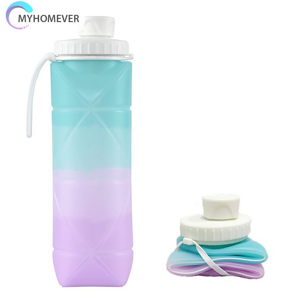 Bình Nước Thể Thao Bằng Silicone Không BPA Dung Tích 600ML