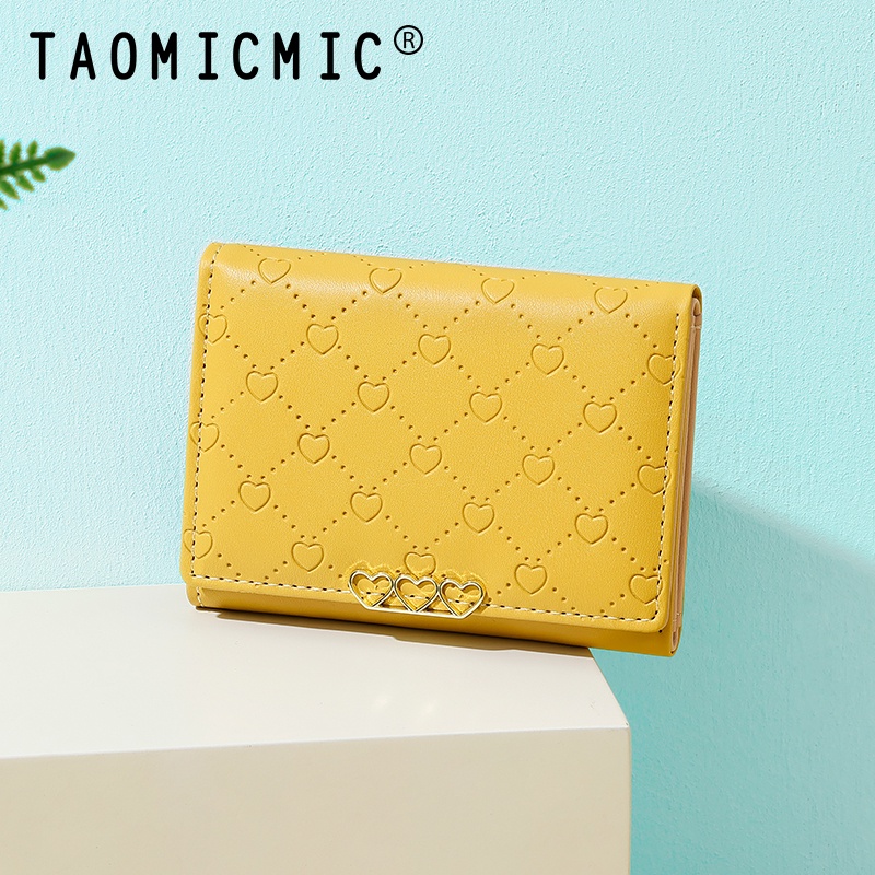 Ví Gấp Đa Năng In Họa Tiết Kẻ Ô Dễ Thương Thời Trang Cho Nữ