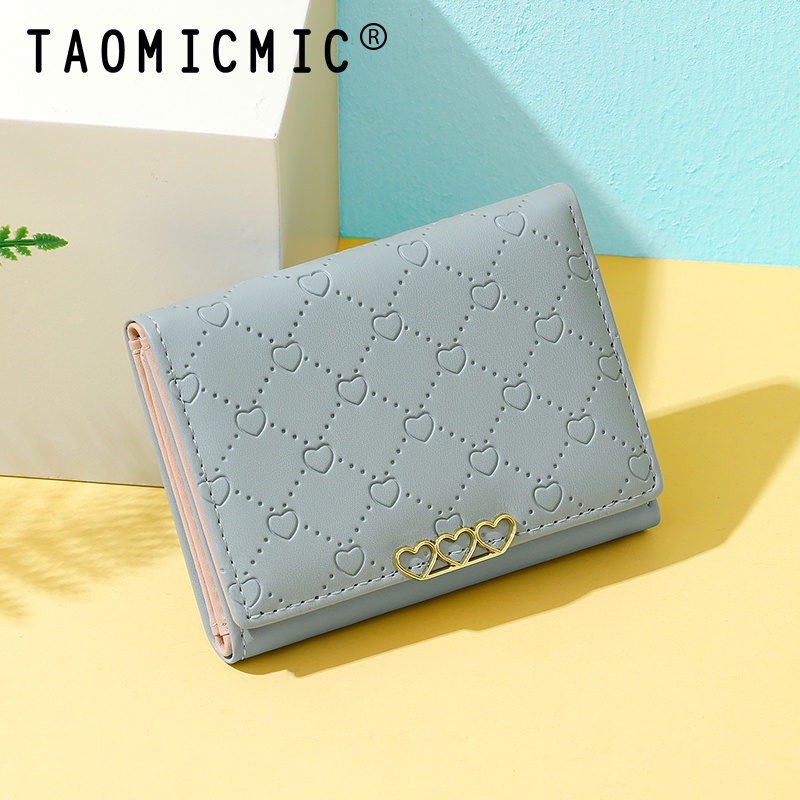 Ví Gấp Đa Năng In Họa Tiết Kẻ Ô Dễ Thương Thời Trang Cho Nữ