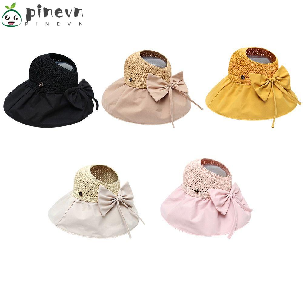 PINEVN Mũ Lưỡi Trai Thắt Nơ Chống Tia UV Cho Nữ