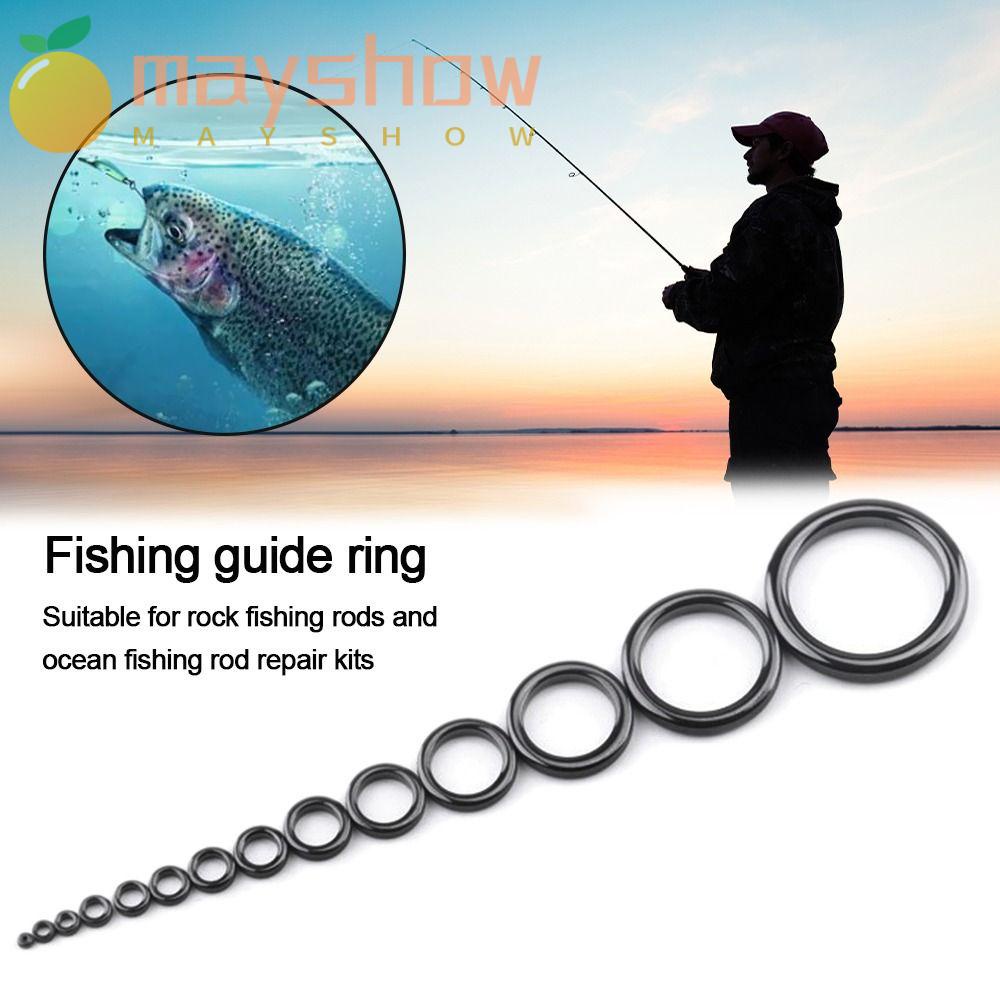 MAYSHOW Vòng Tròn Dẫn Dây Câu Cá Bằng Thép Không Gỉ