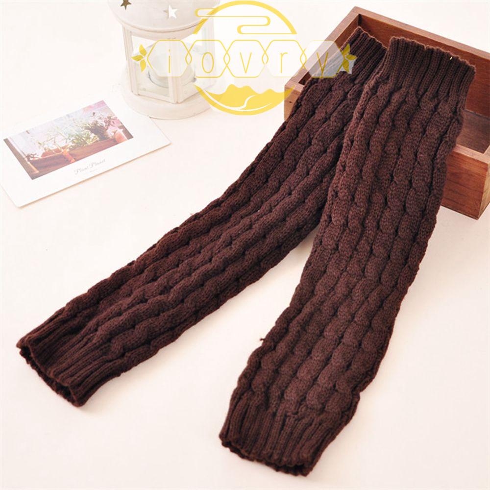 IVORY Vỏ Bọc Đầu Gối Bằng Len Giữ Ấm Mùa Đông Phong Cách Lolita Giáng Sinh