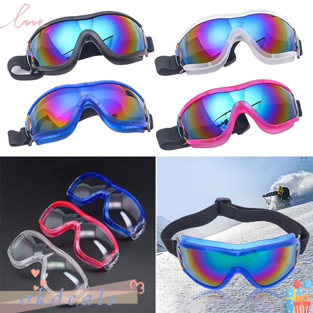 OKDEALS Kính Trượt Tuyết Unisex Chống Bụi Gió Mùa Đông Cho Trẻ Em