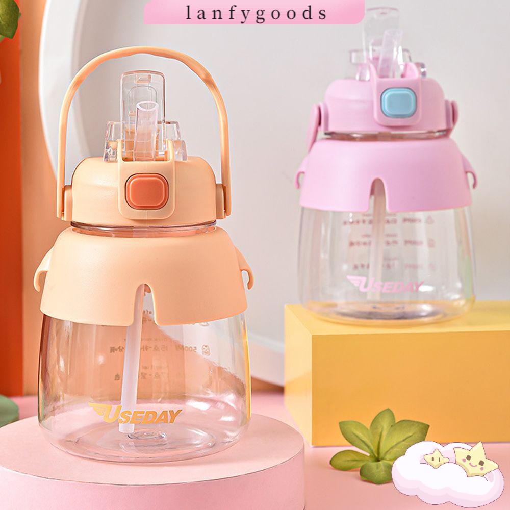 LANFY Bình Nước Nhựa Trong Suốt Dung Tích Lớn 1000ml