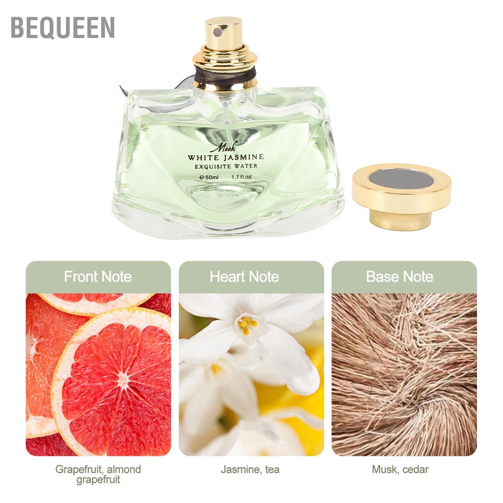 Bequeen Có hàng sẵn Nước Hoa Nữ Hương Lài Thơm Lâu Xịt Sử Dụng Hàng Ngày 50Ml