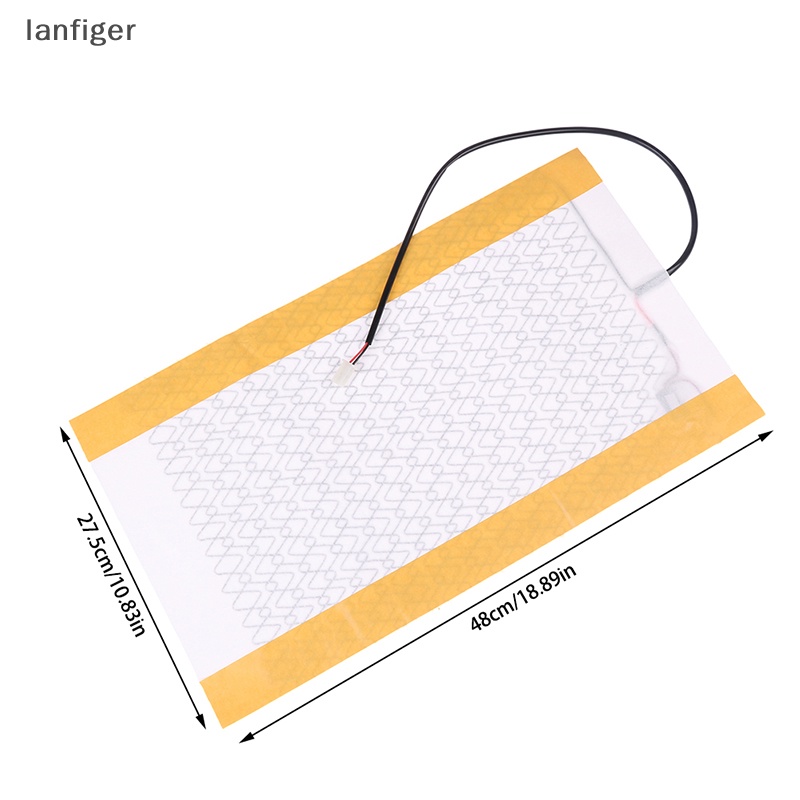 Bộ 2 Đệm Sưởi Ấm Mùa Đông Bằng Sợi Carbon Cho Xe Hơi 12V