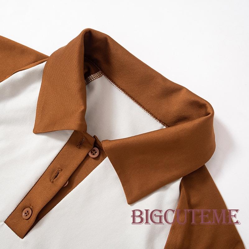 Áo Thun Crop Top Tay Ngắn 1 / 2 Nút Họa Tiết Yêu Tinh Cơ Bản Dành Cho Nữ Đi Tiệc Đường Phố