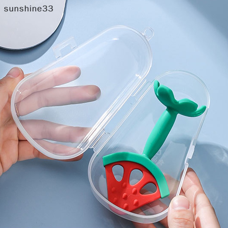 Hộp Đựng Muỗng Đũa Bằng Silicon PP Cấp Thực Phẩm Trong Suốt Cho Bé