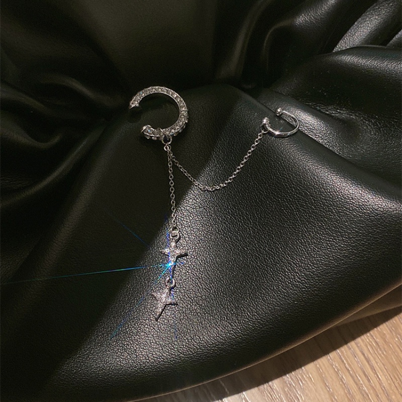 Bông Tai Ngôi Sao Tua Rua Đính Đá Pha Lê Thời Trang Cho Nữ