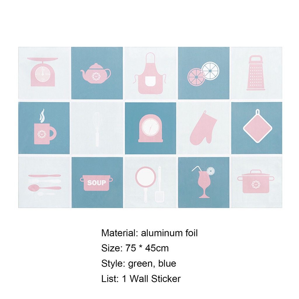 Miếng Dán Tường Trang Trí Tự Dính Chống Dầu Chịu Nhiệt Nhiều Màu Sắc