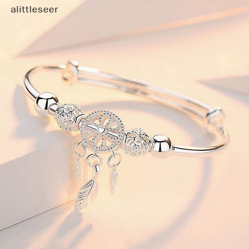 Vòng Đeo Tay Hình Dreamcatcher Phối Lông Vũ Tua Rua Thời Trang Cho Nữ