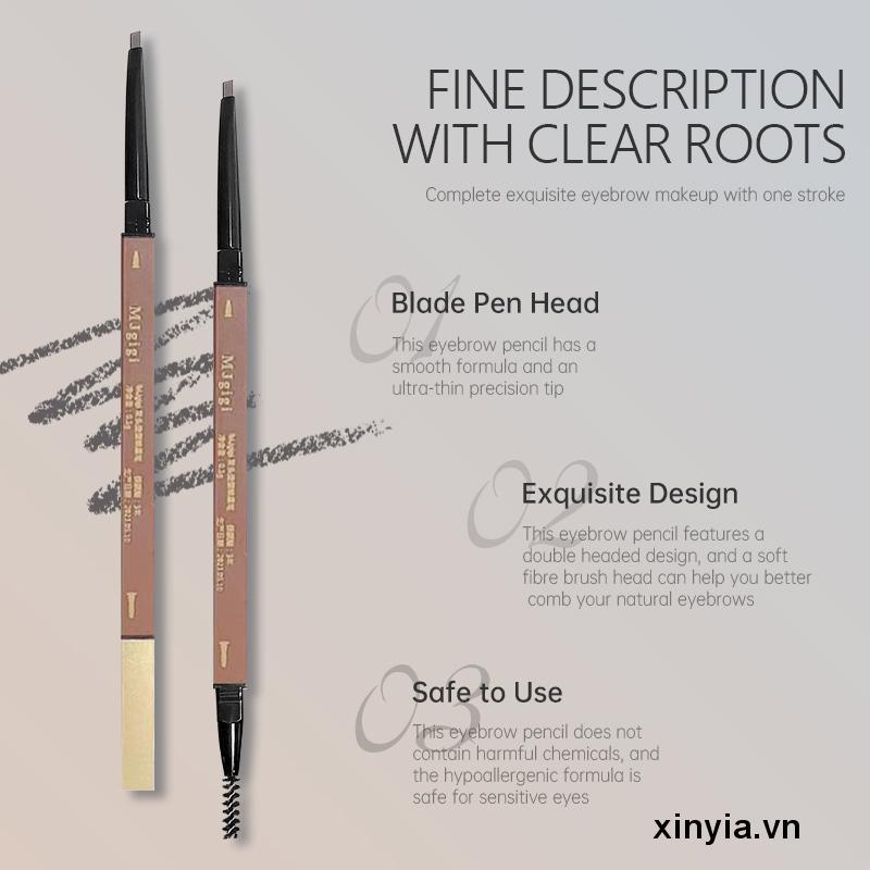 MJgigi Bút Chì Kẻ Lông Mày Tự Nhiên Chống Nước Lâu Trôi