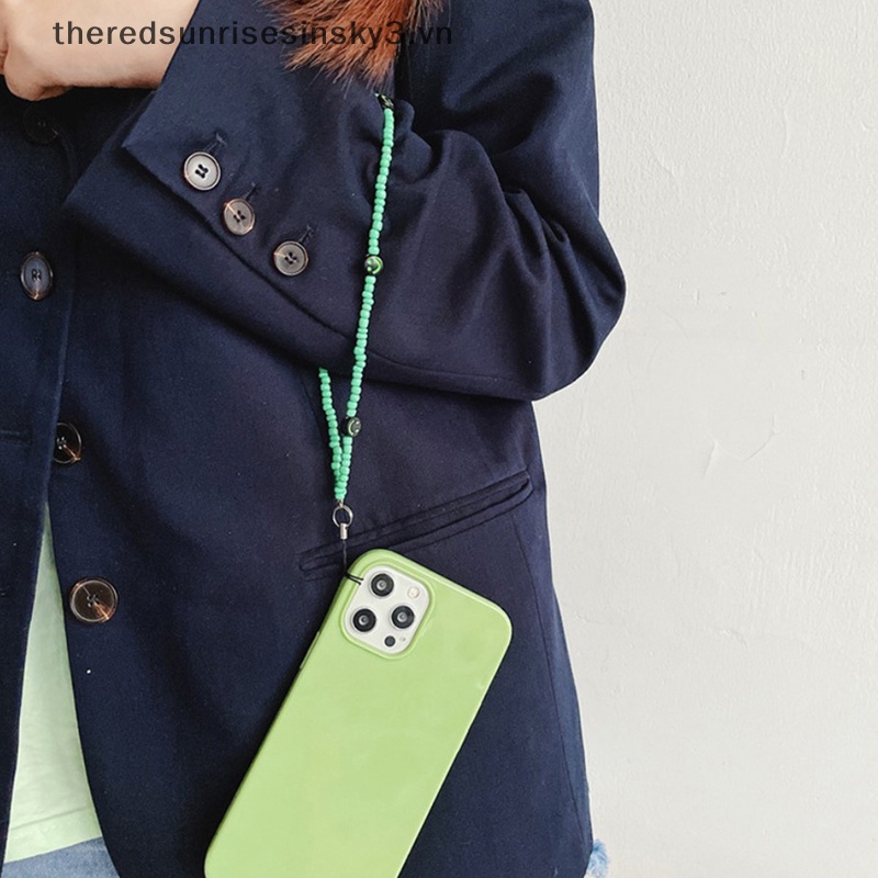 # # Dây Đeo Điện Thoại Chuỗi Hạt Acrylic Đầy Màu Sắc Hợp Thời Trang Chống Thất Lạc Dành Cho Nữ