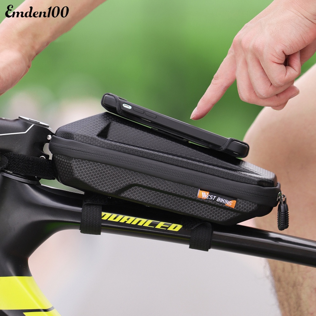 [EMDEN] Túi Đựng Điện Thoại Di Động Đa Năng Khóa Kéo Nhỏ Gọn Ổn Định Chống Thấm Nước Có Thể Xoay Cho Xe