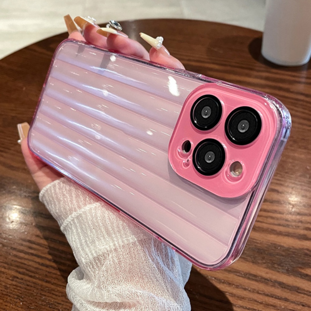 Ốp Điện Thoại TPU Dẻo Họa Tiết Kẻ Sọc Màu Trơn Đơn Giản Chống Trầy Cho IPhone 11 12 13 14 Pro Max