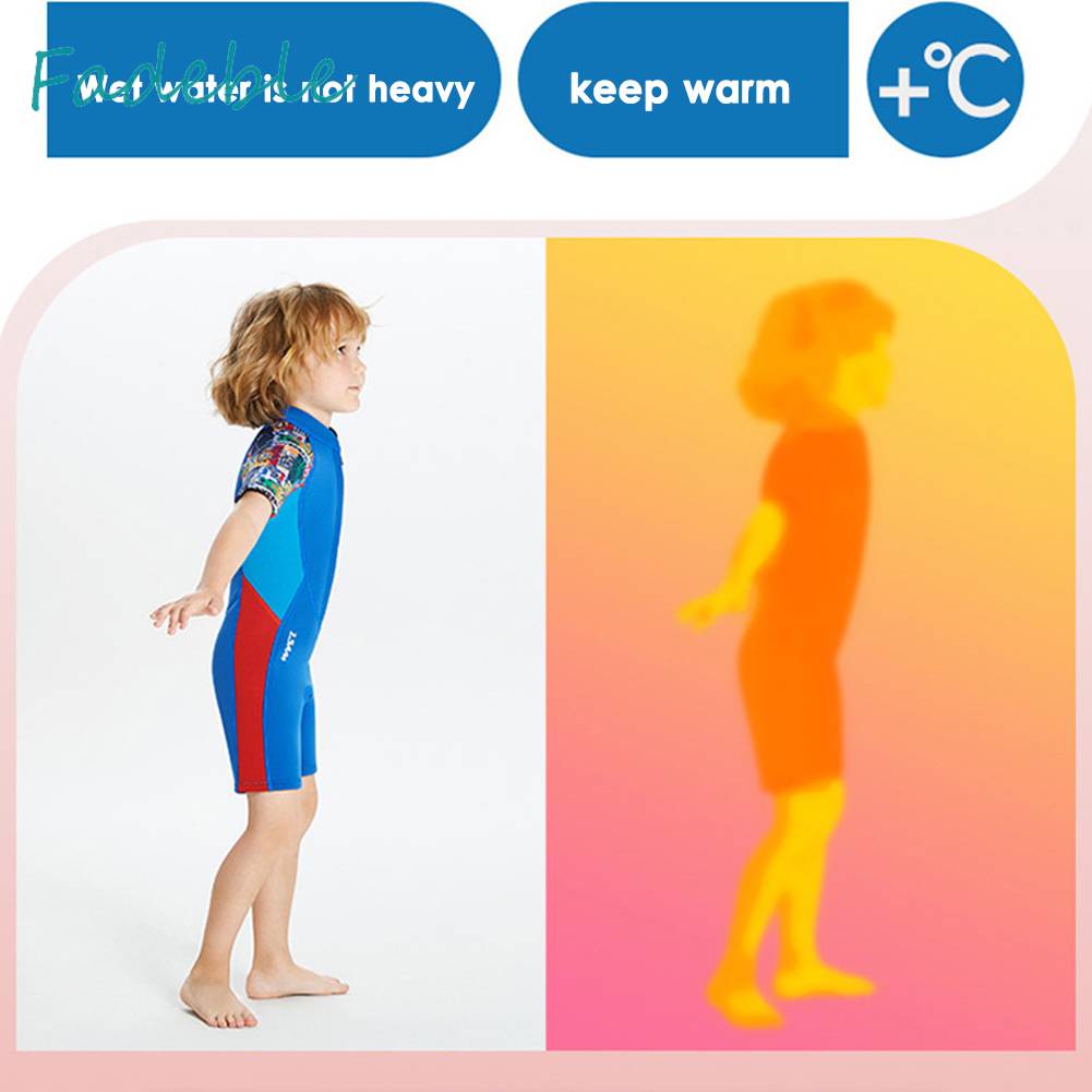 Bộ Đồ Lặn Thể Thao Bằng Cao Su Tổng Hợp Co Giãn Chống Lạnh Chống Nước Cho Trẻ Em