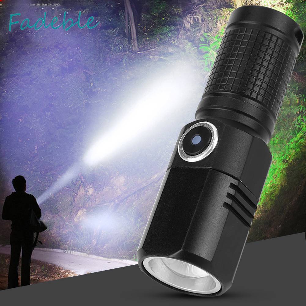 Đèn Pin 800LM XHP50 LED 700mAh / 1200mAh 5 Chế Độ Kèm Sạc USB Loại C