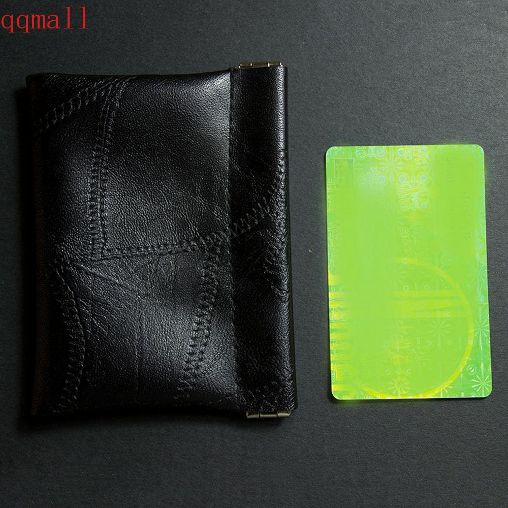 QQMALL Ví Da Rắn Đen Nâu Chất Lượng Cao Có Móc Khóa Dành Cho Nam
