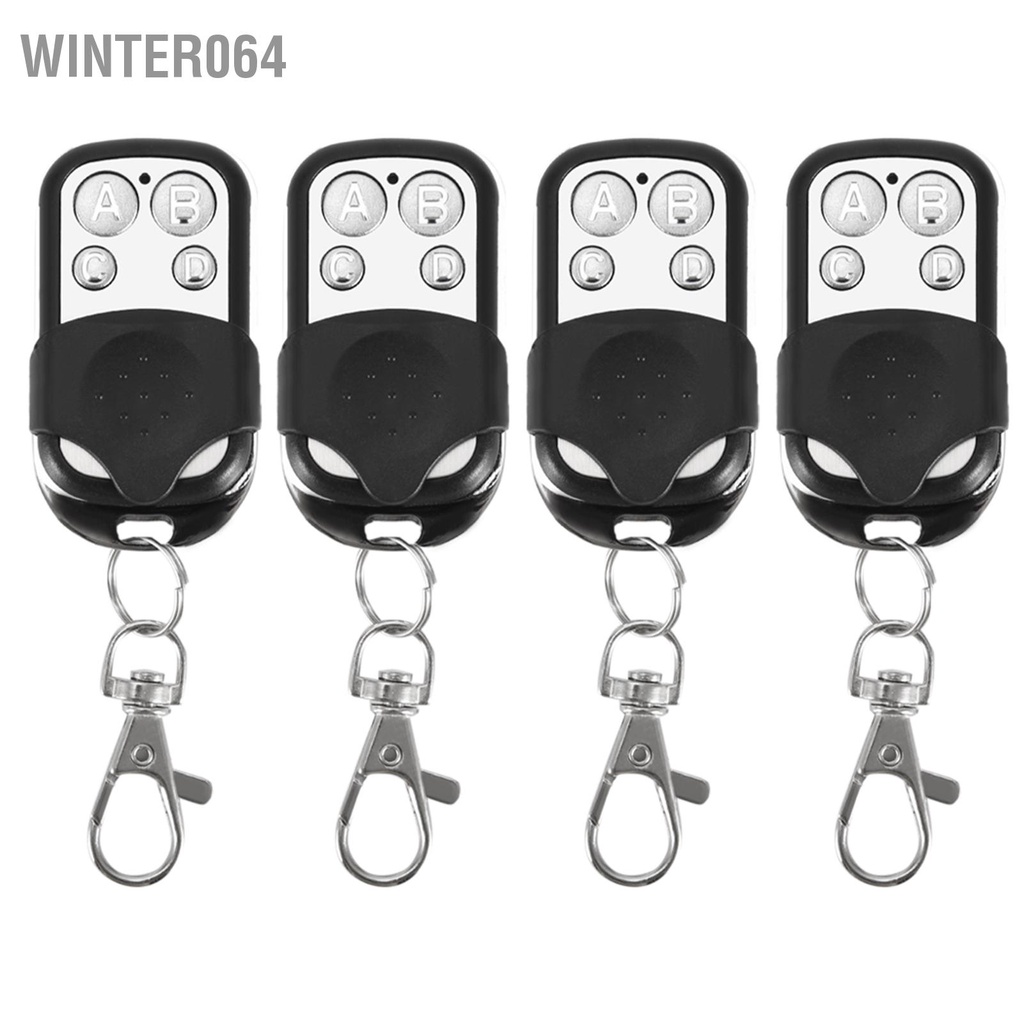 Winter064 4 chiếc chìa khóa điều khiển từ xa không dây đa năng nhân bản cho cổng nhà để xe ô tô 433 92 mhz