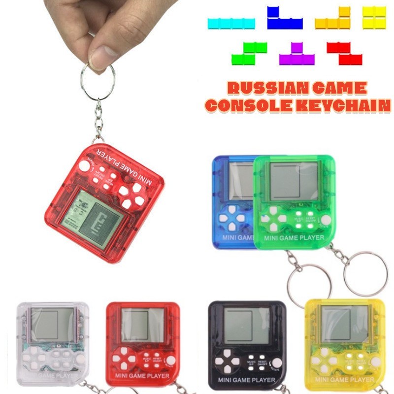 Móc Khóa Máy Chơi Game Cầm Tay 26 Trò Chơi / Trò Chơi Nga Mini Bỏ Túi Có Móc Khóa Trang Trí