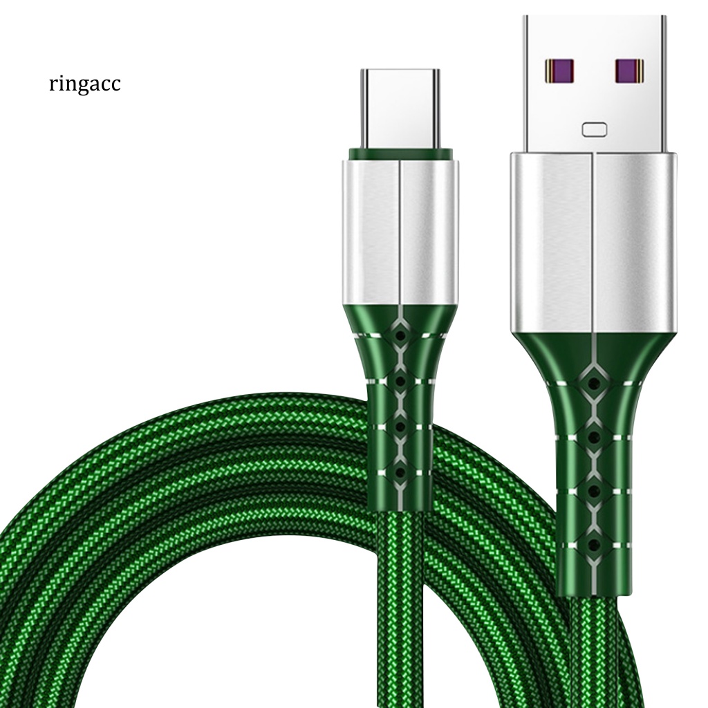 Dây Cáp Sạc RGA Nylon Cho Notebook 3A Type-C Mềm