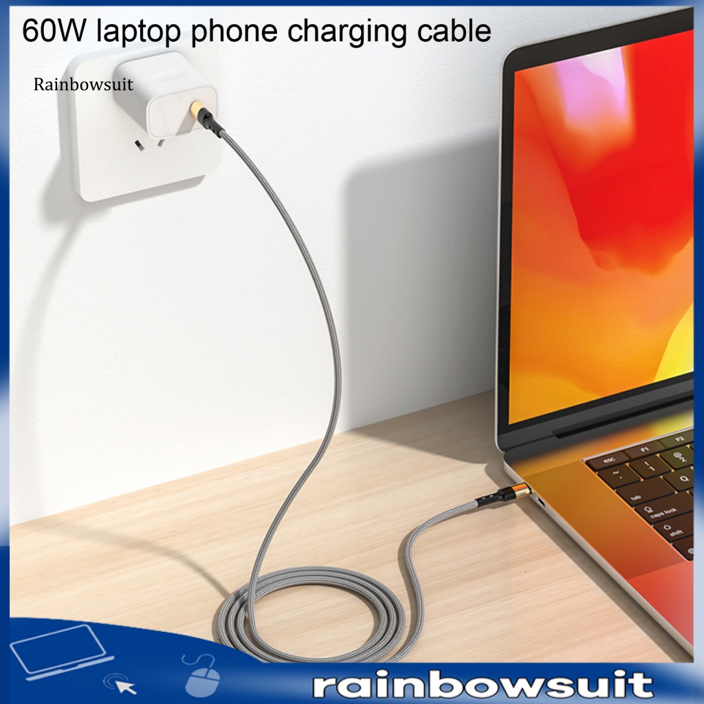 Dây Cáp Sạc PD 60W Type-C Sang Type-C Chống Mòn Cho Huawei