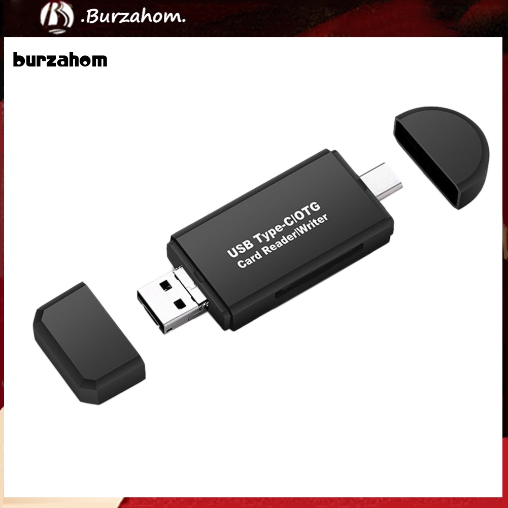 Đầu Đọc Thẻ Nhớ Đa Năng 3 Trong 1 Type-C USB 30 Micro-USB TF SD OTG