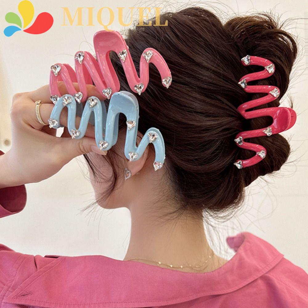 MIQUEL Kẹp Tóc Hình Cá Mập Nhiều Màu Phong Cách Hàn Quốc Ngọt Ngào Cho Nữ