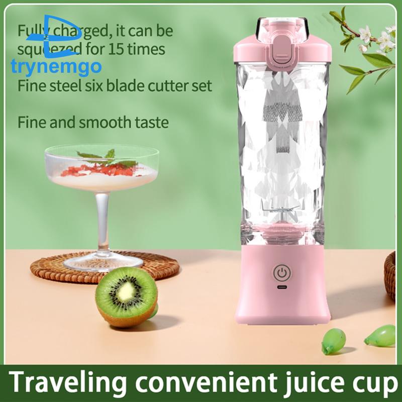 Máy Xay Sinh Tố Mini 600ML 4000MAh Tiện Lợi