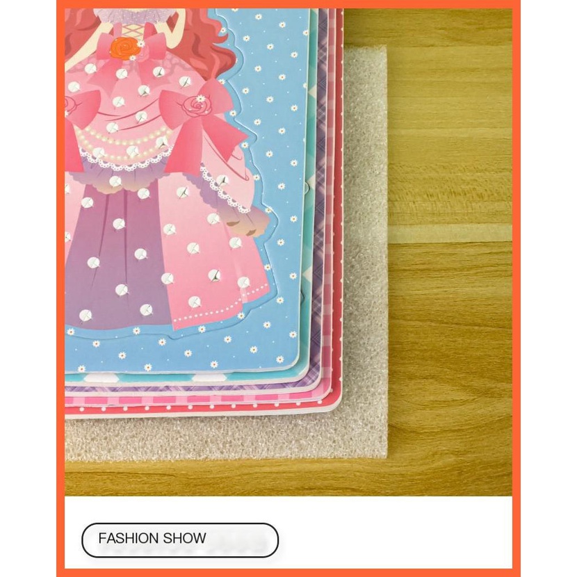Sticker Vẽ Tay Công Chúa Poke and Play Xinh Xắn Cho Bé Gái