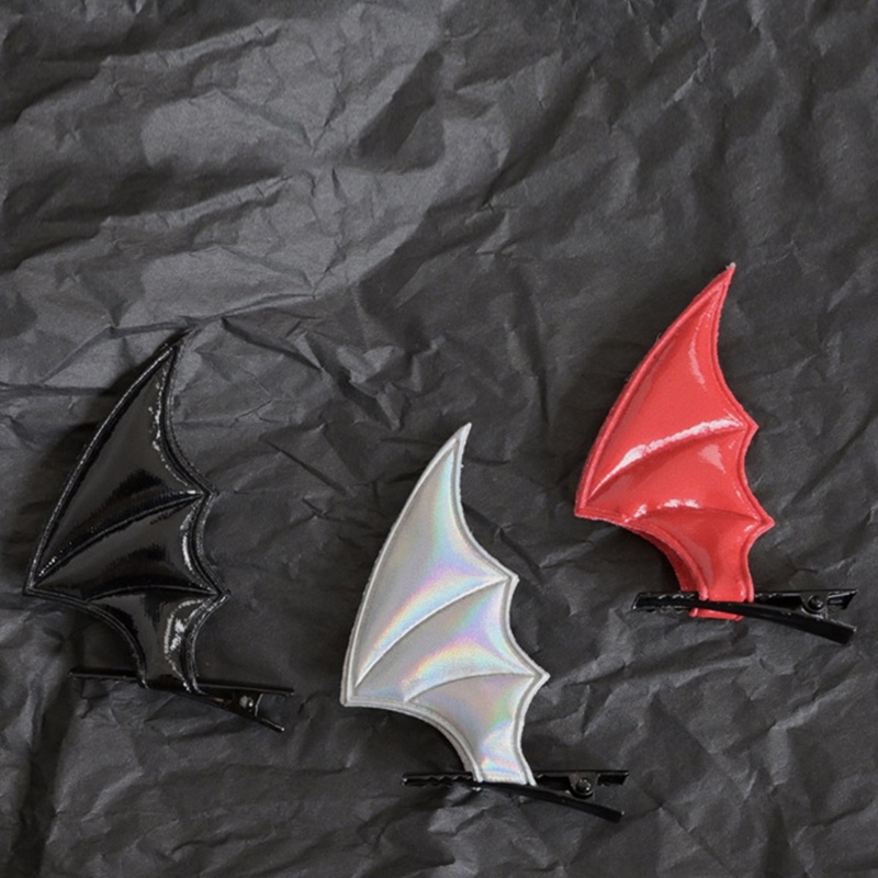 Flgo Kẹp Tóc Haipin Đa Năng Hình Dơi Kinh Dị Cho Bé Gái