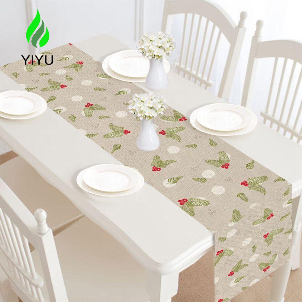 YIYU Khăn Trải Bàn Trang Trí Tiệc Giáng Sinh