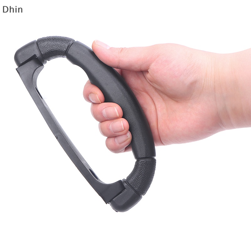 [Dhin] Núm Tay Cầm Túi Khí Vali Bằng Nhựa Màu Đen Sáng Tạo Chống Trượt Có Thể Gập Lại Thay Thế COD