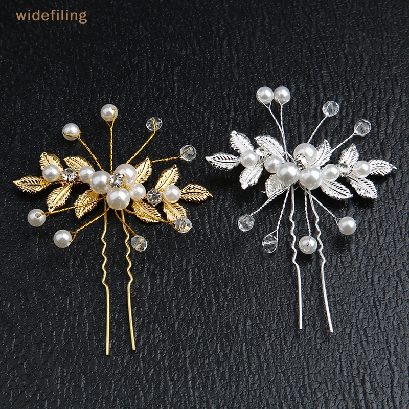 Trâm Cài Tóc Chữ U Đính Ngọc Trai Và Đá Pha Lê Thời Trang Cho Cô Dâu