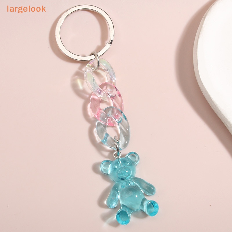 Móc Chìa Khóa Hình Gấu Nhiều Màu Sắc Dễ Thương Cho Nữ