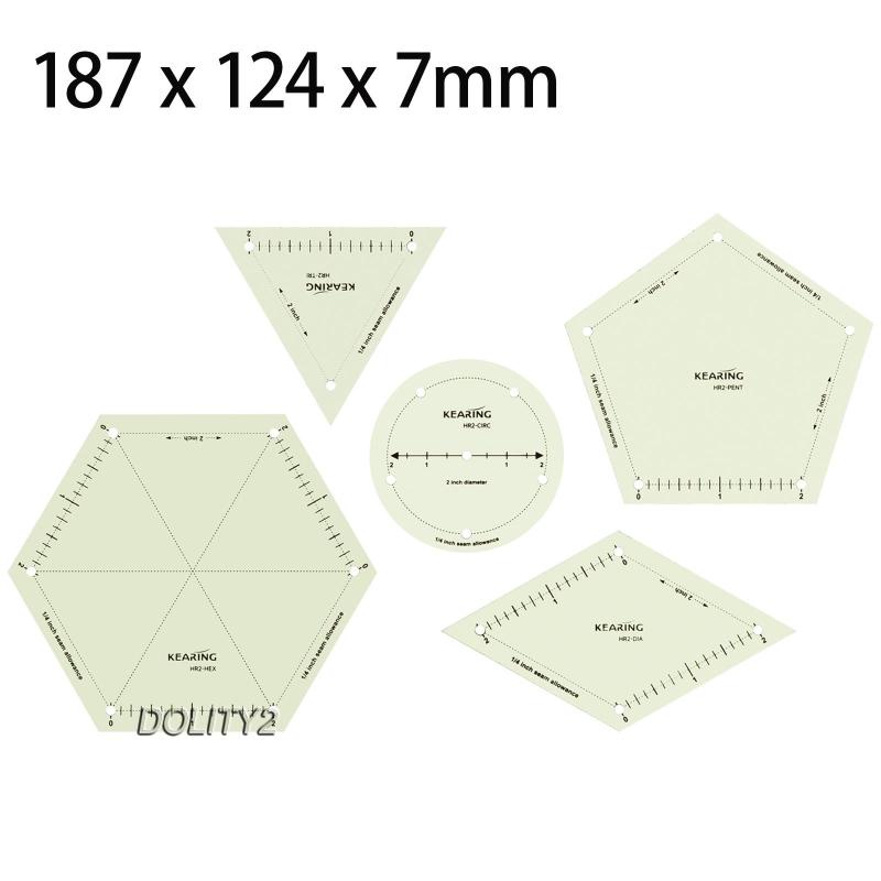 Set 5 Thước Ủi Đồ Thủ Công Chống Trượt Nhiều Hình Dạng